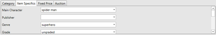 Entering Hip Categories and Item Specifics