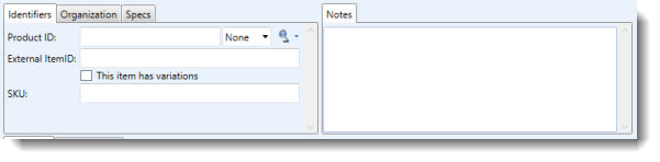 Customizing the Item Window Layout