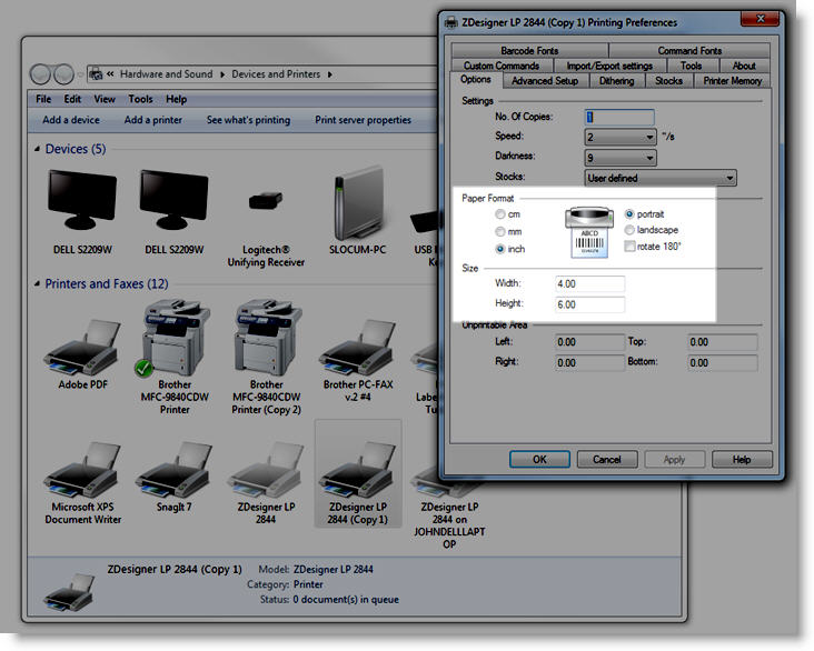 Zebra Page Size