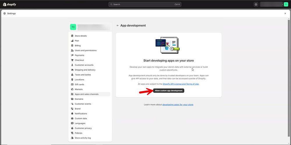 shopify_allow_custom_app_development